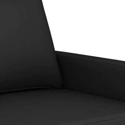 2 Piece Sofa Set with Cushions Black Velvet Payday Deals