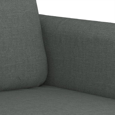 2 Piece Sofa Set with Cushions Dark Grey Fabric Payday Deals