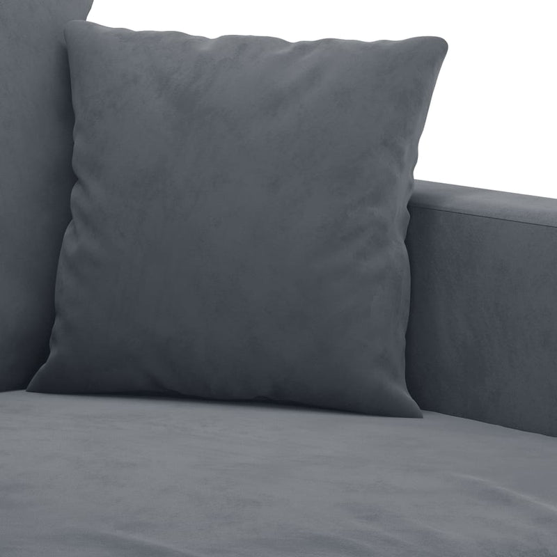2 Piece Sofa Set with Cushions Dark Grey Velvet Payday Deals