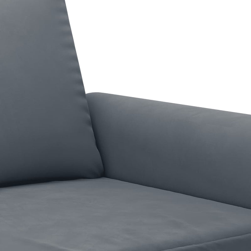 2 Piece Sofa Set with Cushions Dark Grey Velvet Payday Deals