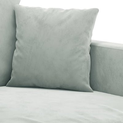 2 Piece Sofa Set with Cushions Light Grey Velvet Payday Deals