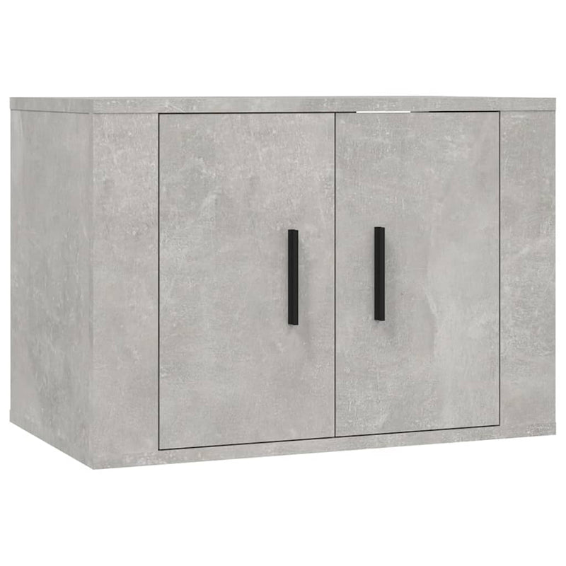 2 Piece TV Cabinet Set Concrete Grey Engineered Wood Payday Deals