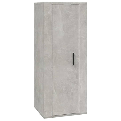 2 Piece TV Cabinet Set Concrete Grey Engineered Wood Payday Deals