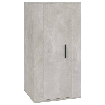 2 Piece TV Cabinet Set Concrete Grey Engineered Wood Payday Deals