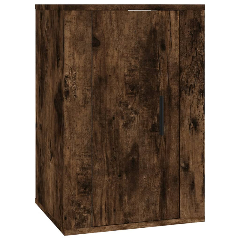 2 Piece TV Cabinet Set Smoked Oak Engineered Wood Payday Deals