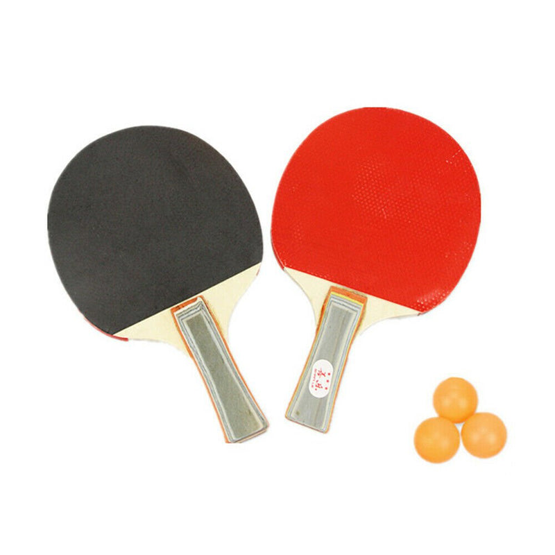 2 Players Table Tennis Set 2 Rackets Bats with 3 Ping Pong Balls Home Sports Payday Deals