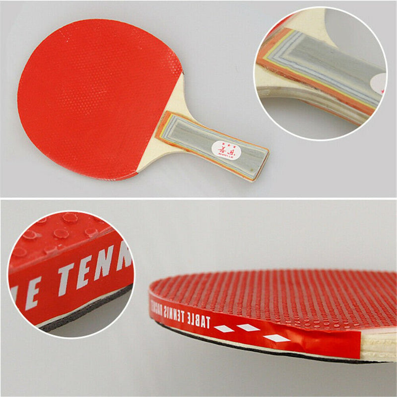 2 Players Table Tennis Set 2 Rackets Bats with 3 Ping Pong Balls Home Sports Payday Deals