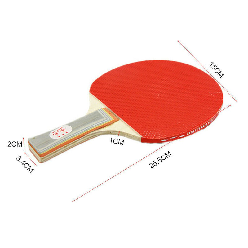 2 Players Table Tennis Set 2 Rackets Bats with 3 Ping Pong Balls Home Sports Payday Deals