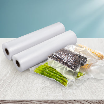 2 Rolls Food Vacuum Sealer Bags Storage Saver Heat Sealing Bag Pack 28CMX6M Payday Deals