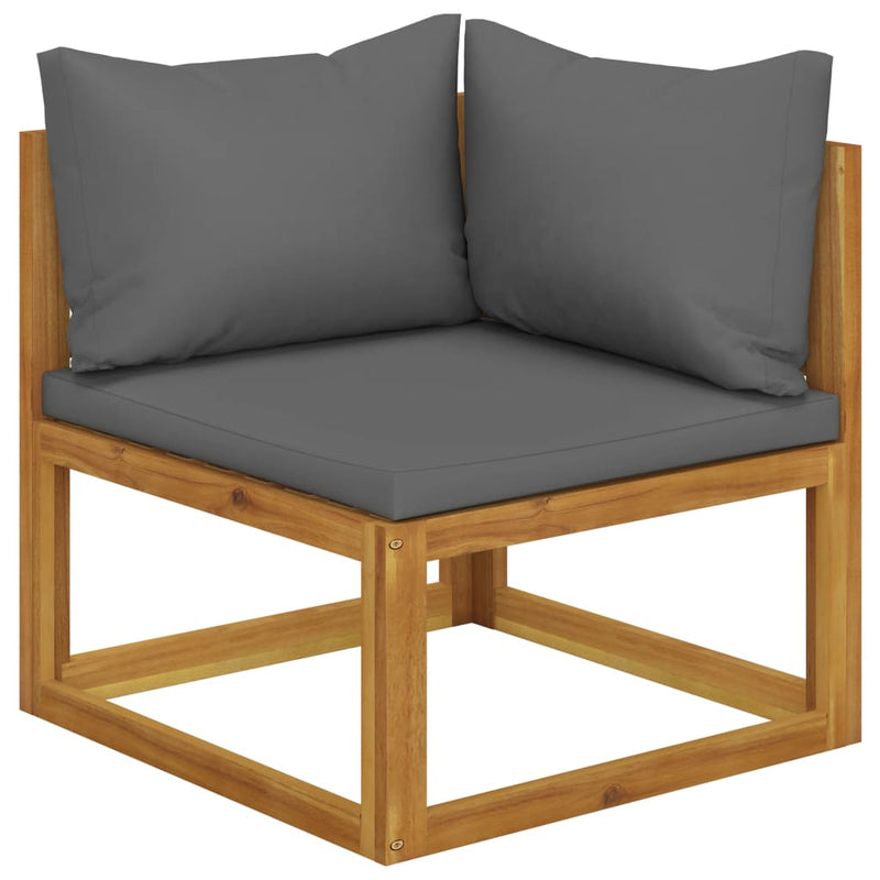 2-seater Garden Bench with Dark Grey Cushions Payday Deals