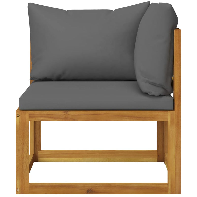 2-seater Garden Bench with Dark Grey Cushions Payday Deals