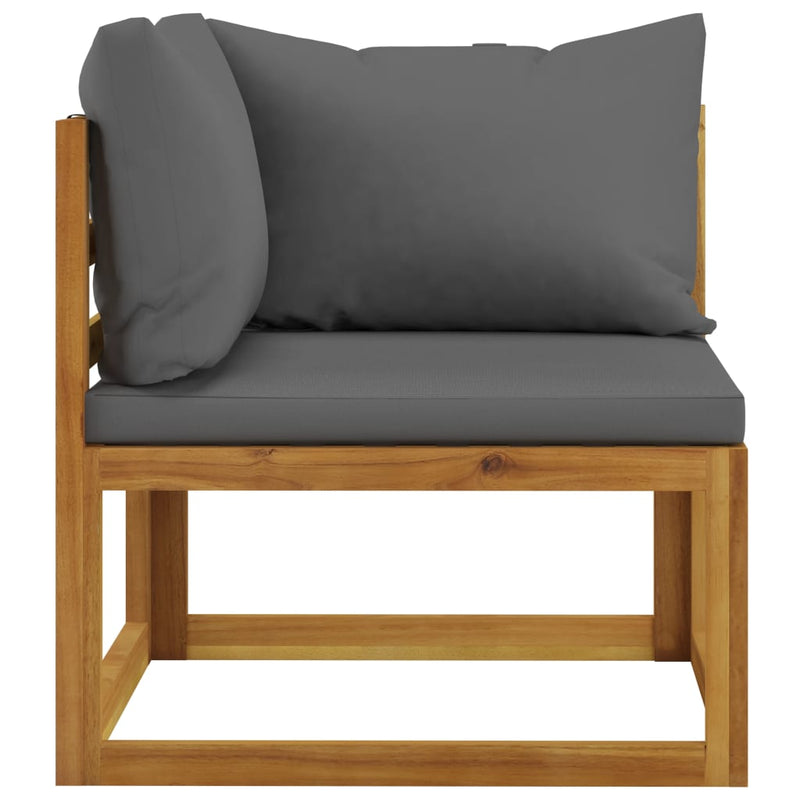 2-seater Garden Bench with Dark Grey Cushions Payday Deals