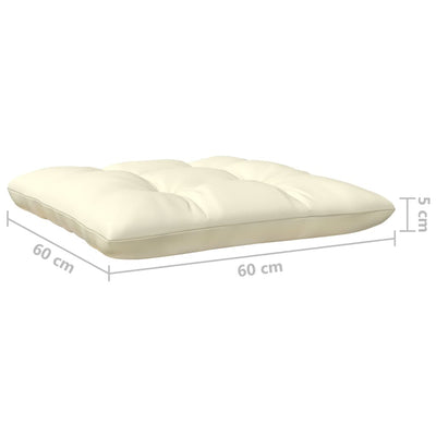 2-Seater Garden Sofa with Cream Cushions Solid Pinewood Payday Deals