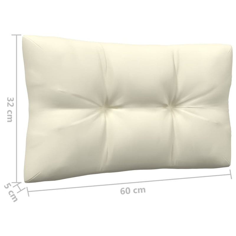 2-Seater Garden Sofa with Cream Cushions Solid Pinewood Payday Deals