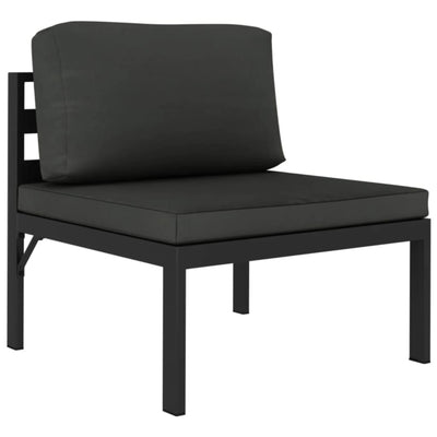 2-Seater Garden Sofa with Cushions Aluminium Anthracite Payday Deals