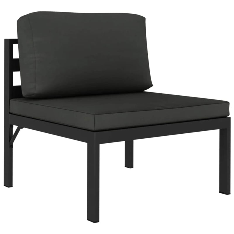 2-Seater Garden Sofa with Cushions Aluminium Anthracite Payday Deals