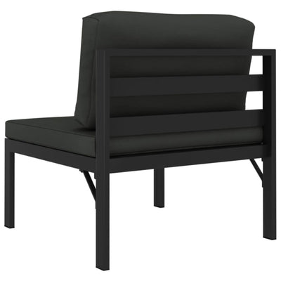 2-Seater Garden Sofa with Cushions Aluminium Anthracite Payday Deals