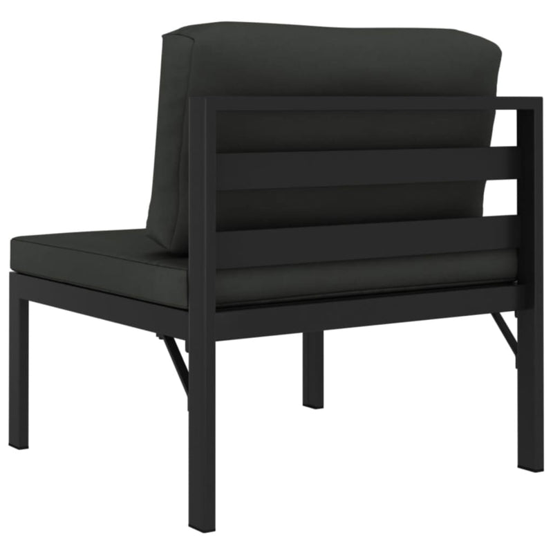 2-Seater Garden Sofa with Cushions Aluminium Anthracite Payday Deals