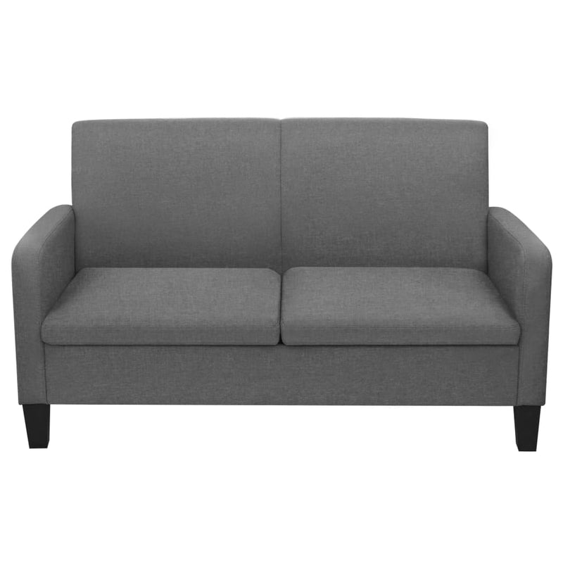 2-Seater Sofa 135x65x76 cm Dark Grey Payday Deals