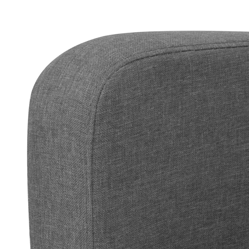 2-Seater Sofa 135x65x76 cm Dark Grey Payday Deals