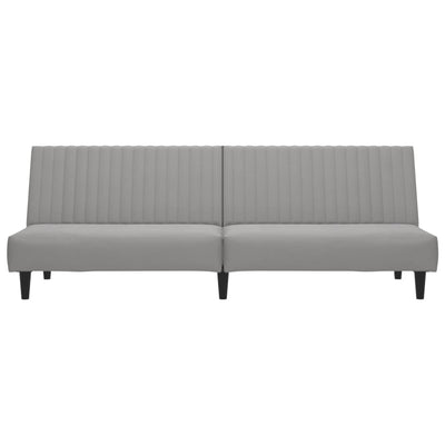 2-Seater Sofa Bed Light Grey Velvet Payday Deals