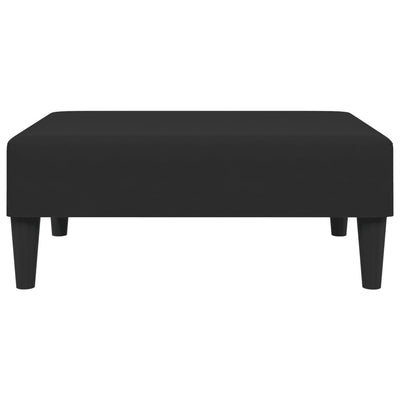 2-Seater Sofa Bed with Footstool Black Velvet Payday Deals