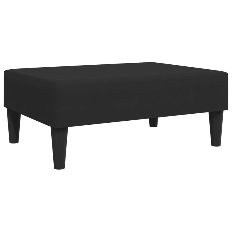 2-Seater Sofa Bed with Pillows and Footstool Black Velvet Payday Deals