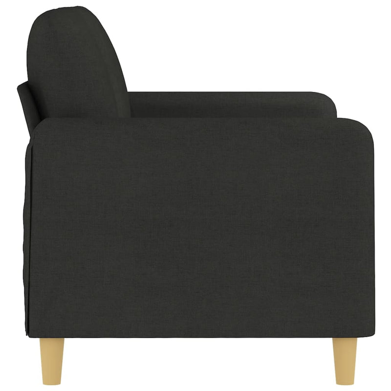 2-Seater Sofa Black 120 cm Fabric Payday Deals
