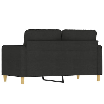 2-Seater Sofa Black 120 cm Fabric Payday Deals
