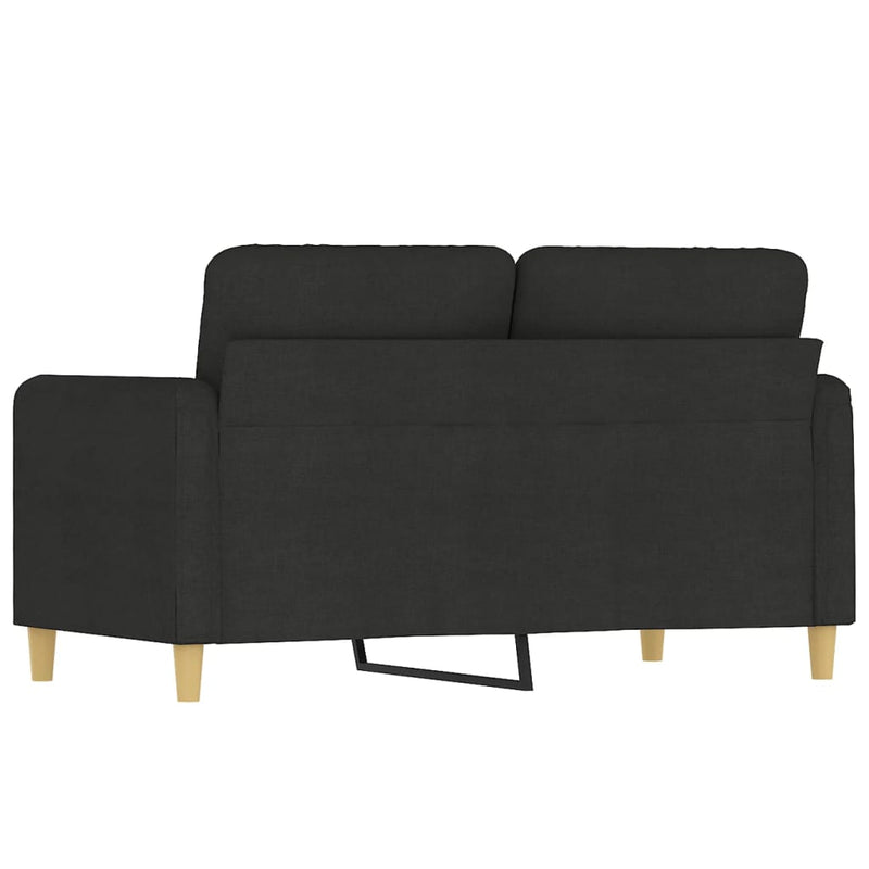 2-Seater Sofa Black 120 cm Fabric Payday Deals