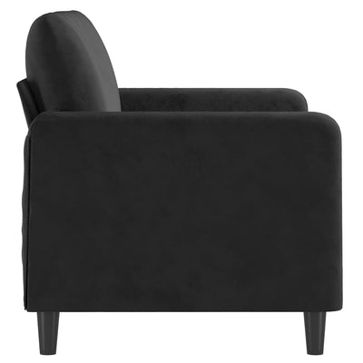 2-Seater Sofa Black 120 cm Velvet Payday Deals