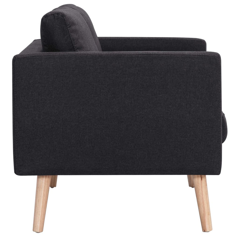 2-Seater Sofa Fabric Black Payday Deals