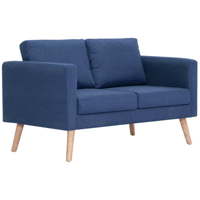 2-Seater Sofa Fabric Blue Payday Deals