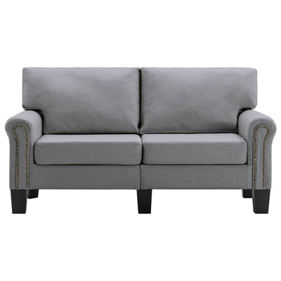 2-Seater Sofa Light Grey Fabric Payday Deals