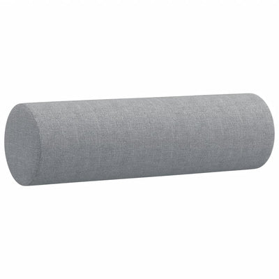 2-Seater Sofa with Throw Pillows Light Grey 120 cm Fabric Payday Deals