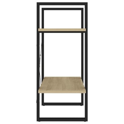 2-Tier Book Cabinet Sonoma Oak 60x30x70 cm Engineered Wood Payday Deals