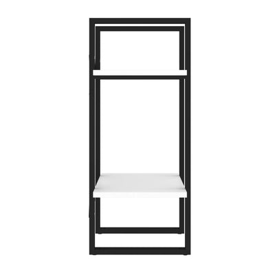 2-Tier Book Cabinet White 40x30x70 cm Engineered Wood Payday Deals