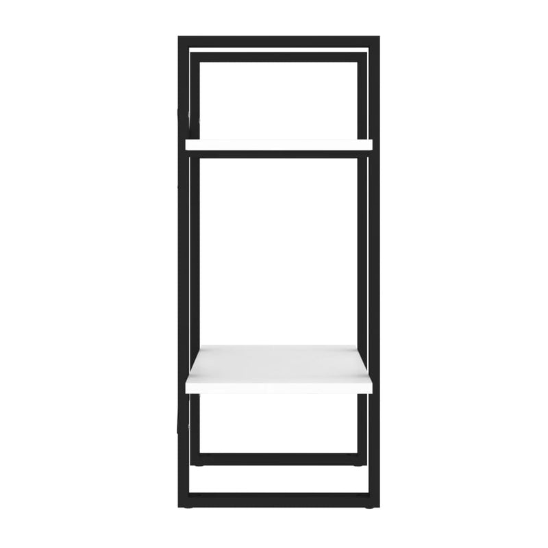 2-Tier Book Cabinet White 40x30x70 cm Engineered Wood Payday Deals