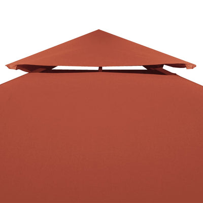 2-Tier Gazebo Top Cover 310 g/m² 4x3 m Terracotta Payday Deals