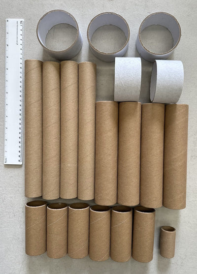 20+ DIY Strong Cardboard Paper Roll Tubes for Creative Play Colouring Project Payday Deals