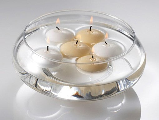 20 Pack of 4 Hour White Floating Candles - 4cm diameter - wedding party decoration Payday Deals