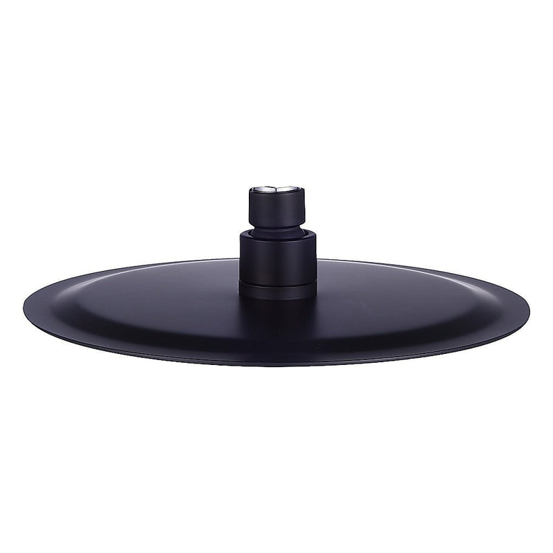 200mm Shower Head Round 304SS Electroplated Matte Black Finish Payday Deals