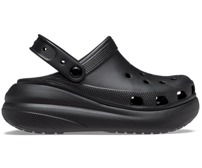 Crocs Classic Crush Platform Clog Sandals - Black