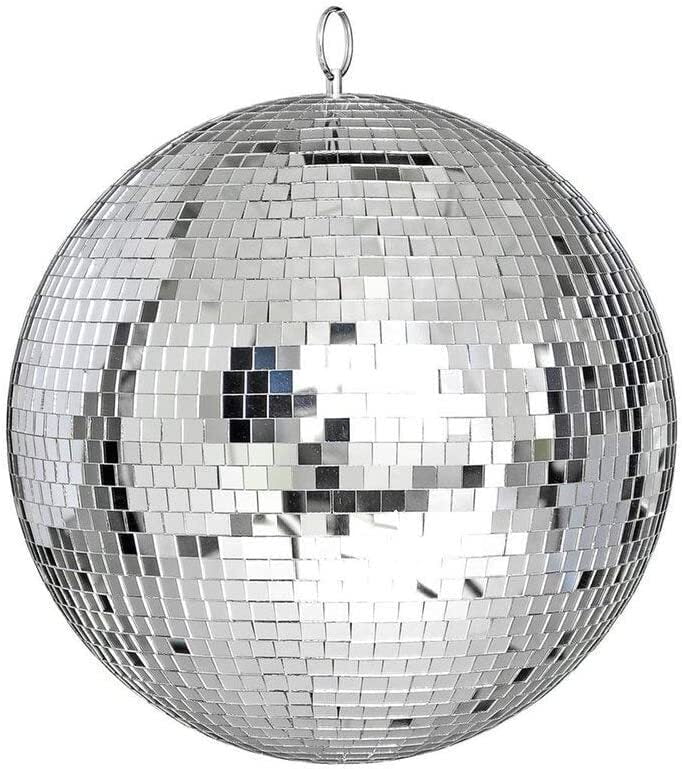 20cm Disco Mirror Ball DJ Light Shiny Silver Dance Party Stage Lighting Eve Payday Deals