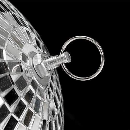 20cm Disco Mirror Ball DJ Light Shiny Silver Dance Party Stage Lighting Eve Payday Deals