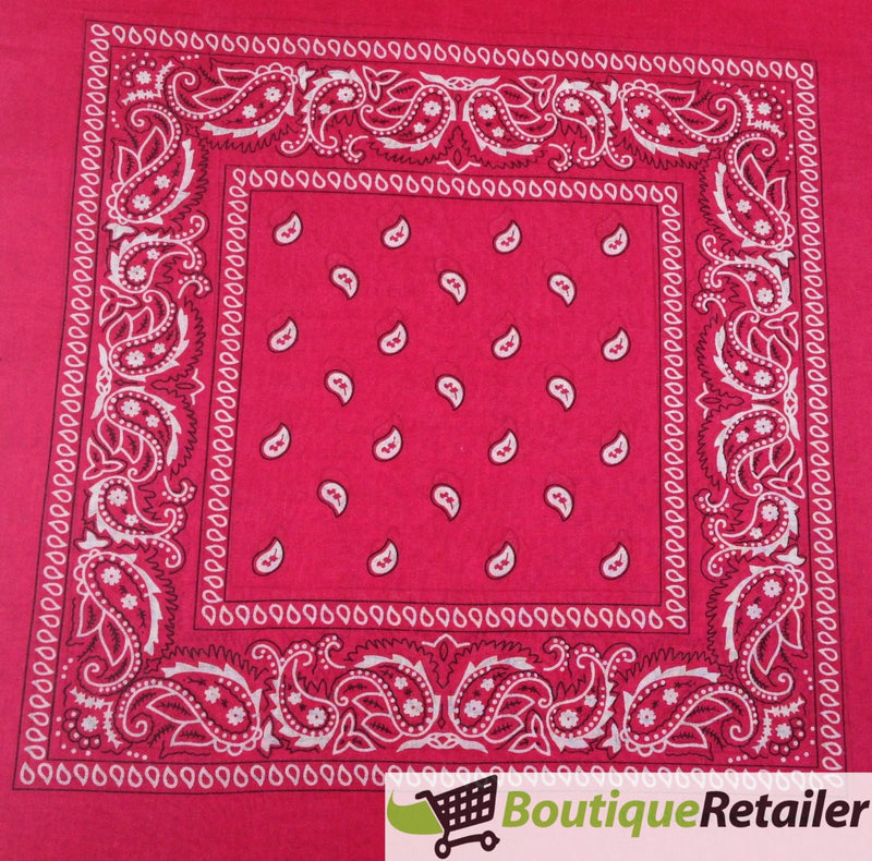 20x BANDANA Paisley 100% COTTON Head Wrap Durag Bandanna Scarf Mask BULK Payday Deals