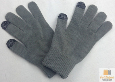 Unisex Touch Screen GLOVES Mens Magic Smart Phone Warm Ski - Grey