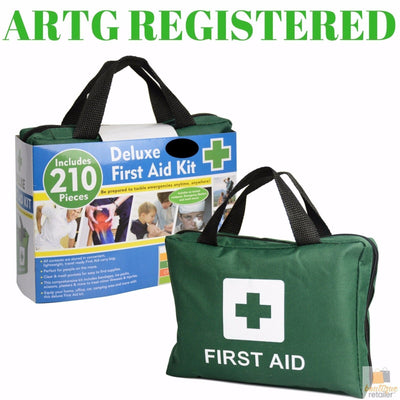 210PCS Emergency FIRST AID KIT Medical Travel Set Workplace Family Safety Office Payday Deals