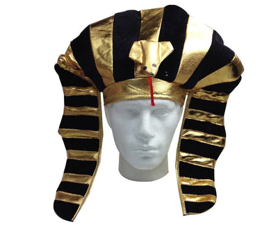 EGYPTIAN PHARAOH HAT King Costume Party Ancient Fancy Dress Halloween Pharoah