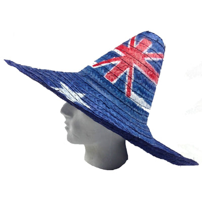 Mexican SOMBRERO Hat w Australian Aussie Flag Design Party Costume 55cm